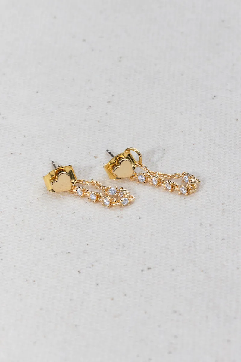 HEART THROB EAR CHAINS sold by Native Gem