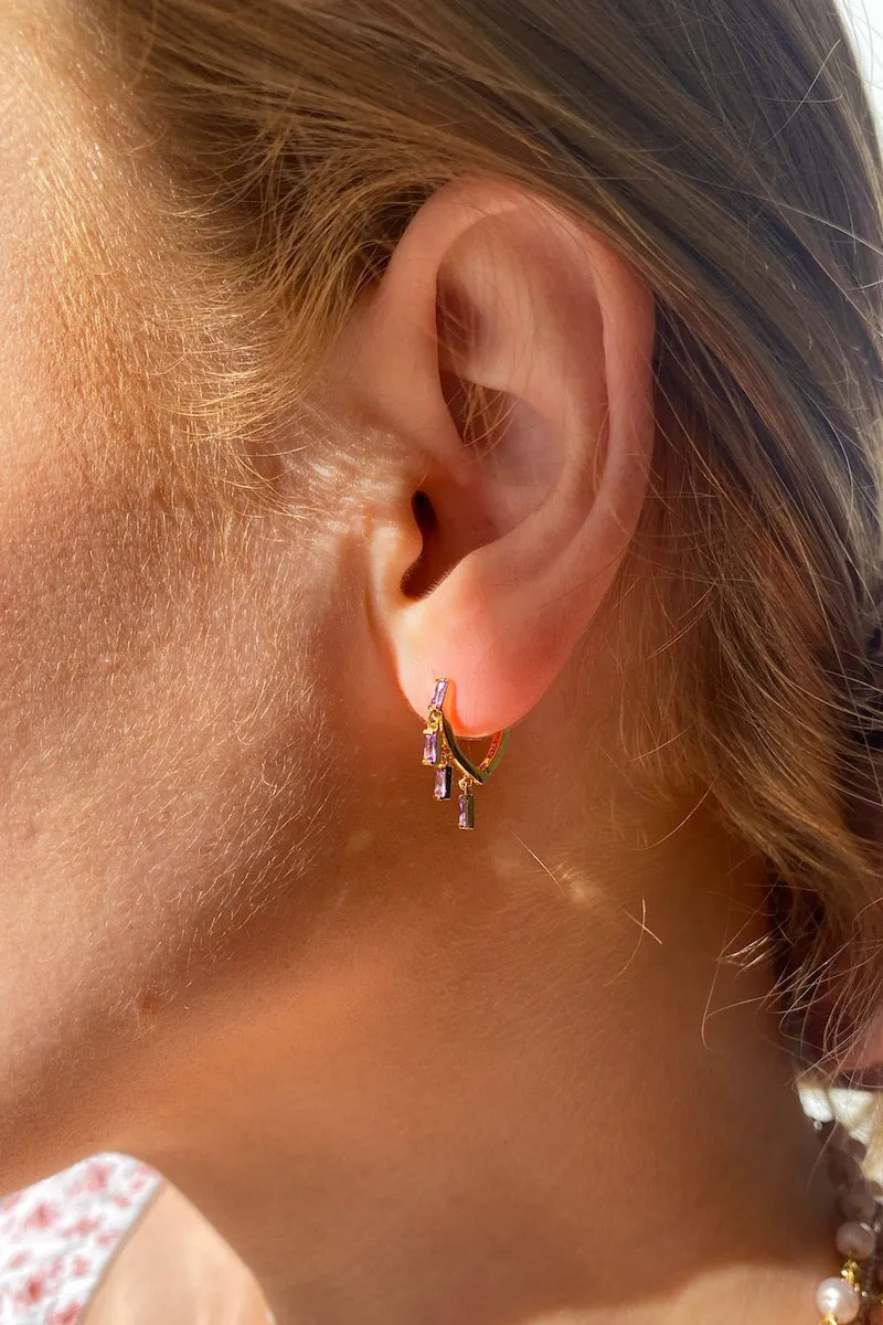 FLOATING AMETHYST HUGGIES sold by Native Gem product image thumbnail 2