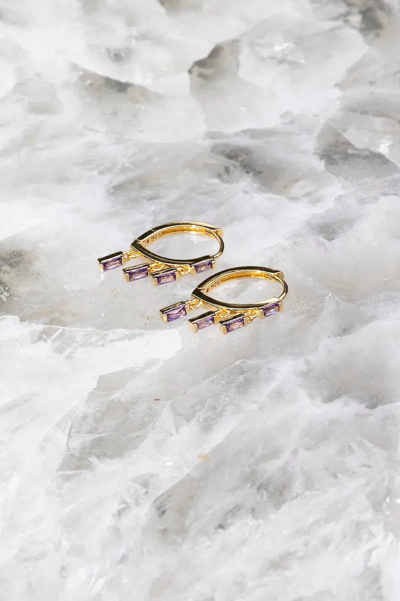 FLOATING AMETHYST HUGGIES sold by Native Gem