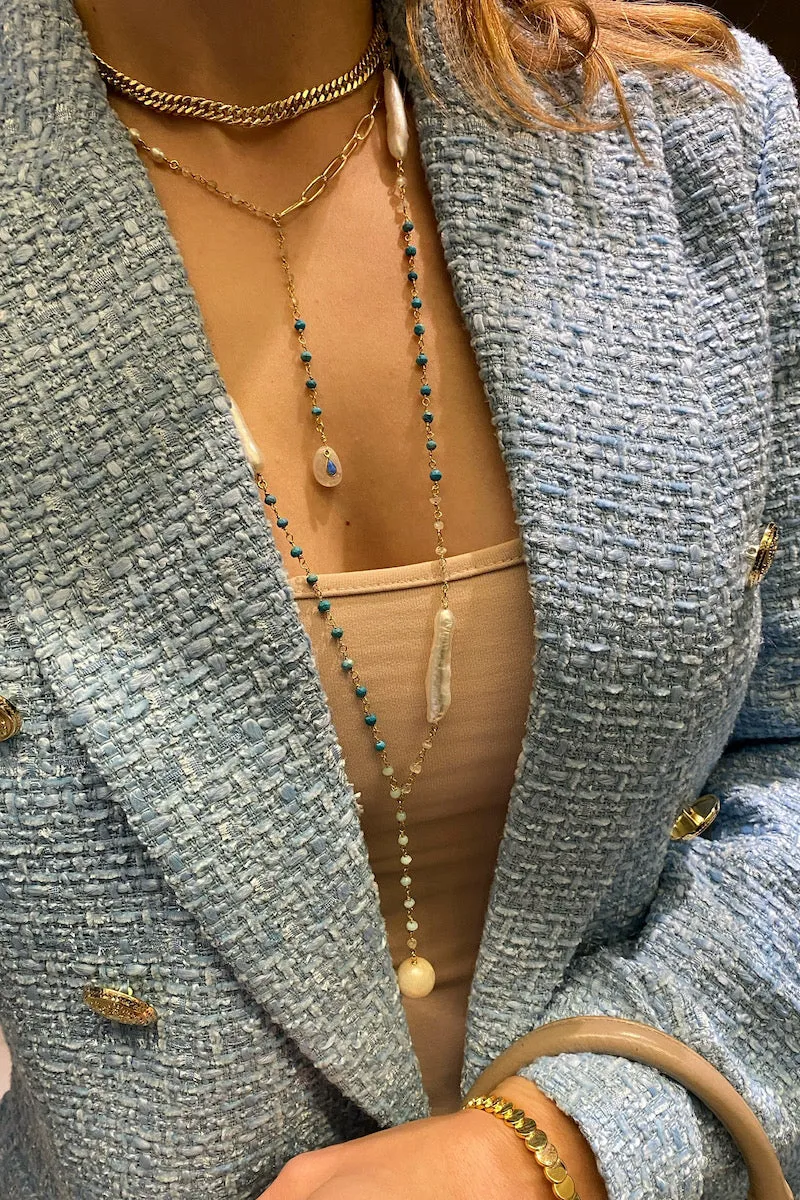 SKYLAR Y NECKLACE- OCEAN sold by Native Gem product image thumbnail 2