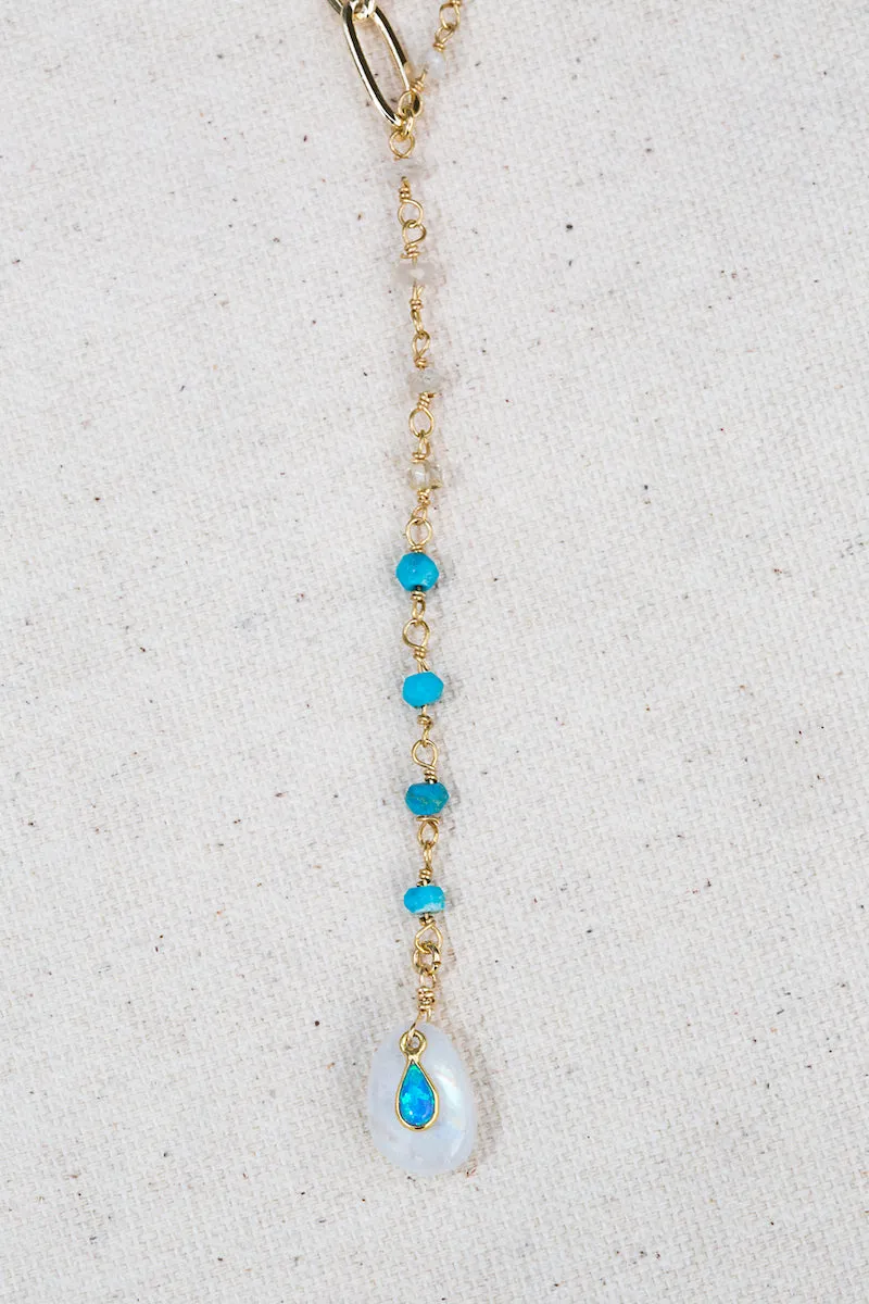 SKYLAR Y NECKLACE- OCEAN sold by Native Gem product image thumbnail 3