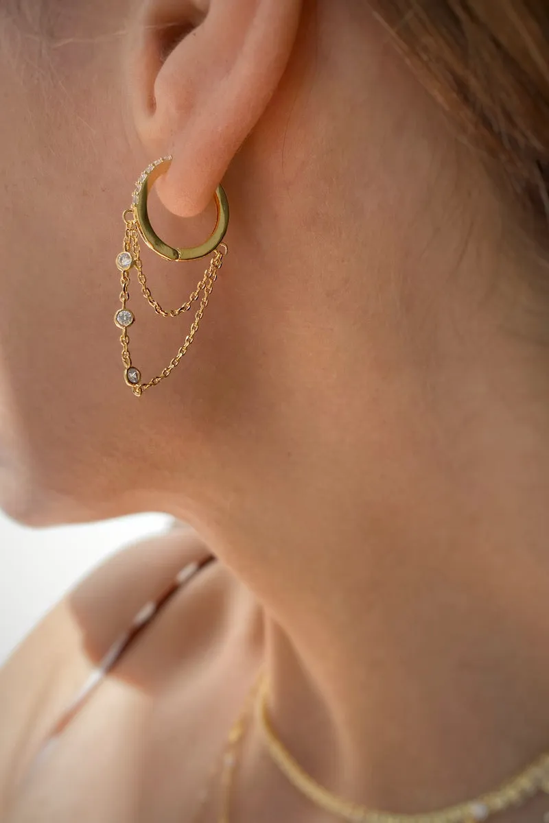 TRESOR HUGGIES- 14K GOLD VERMEIL sold by Native Gem product image thumbnail 2