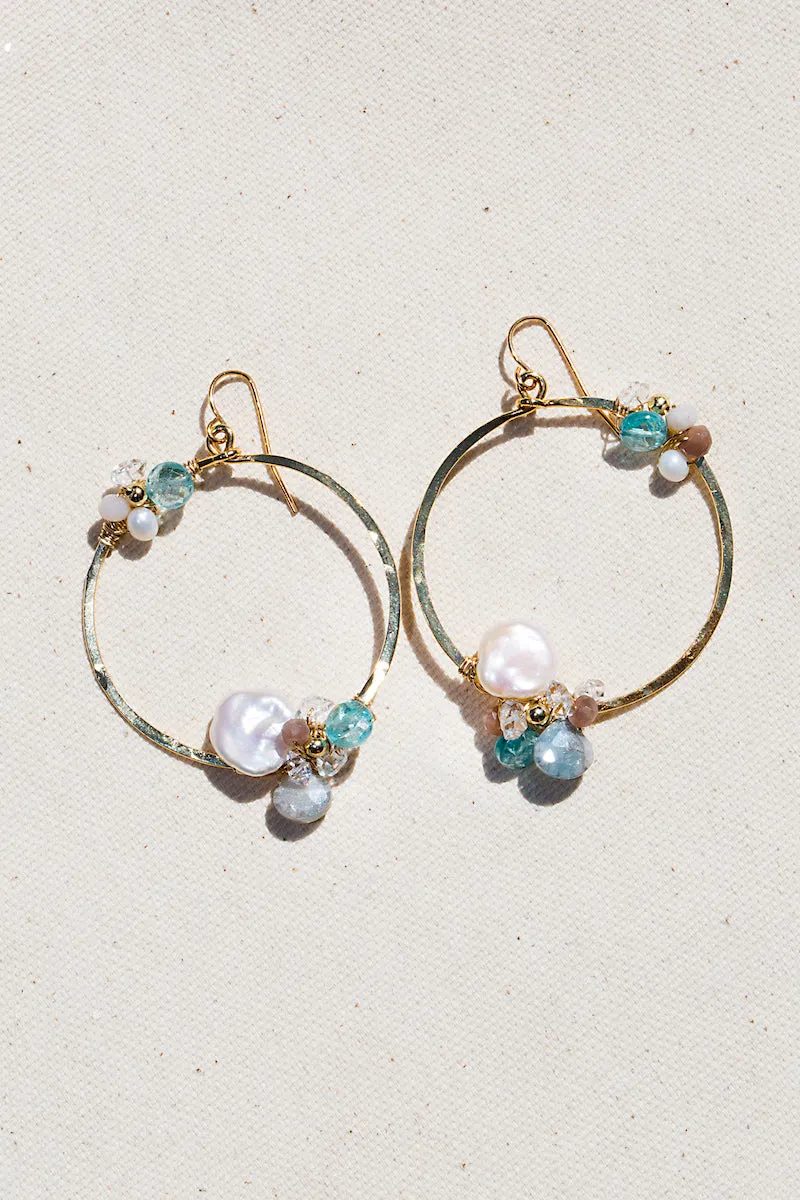 BLOOM CIRCLE HOOPS sold by Native Gem product image thumbnail 3