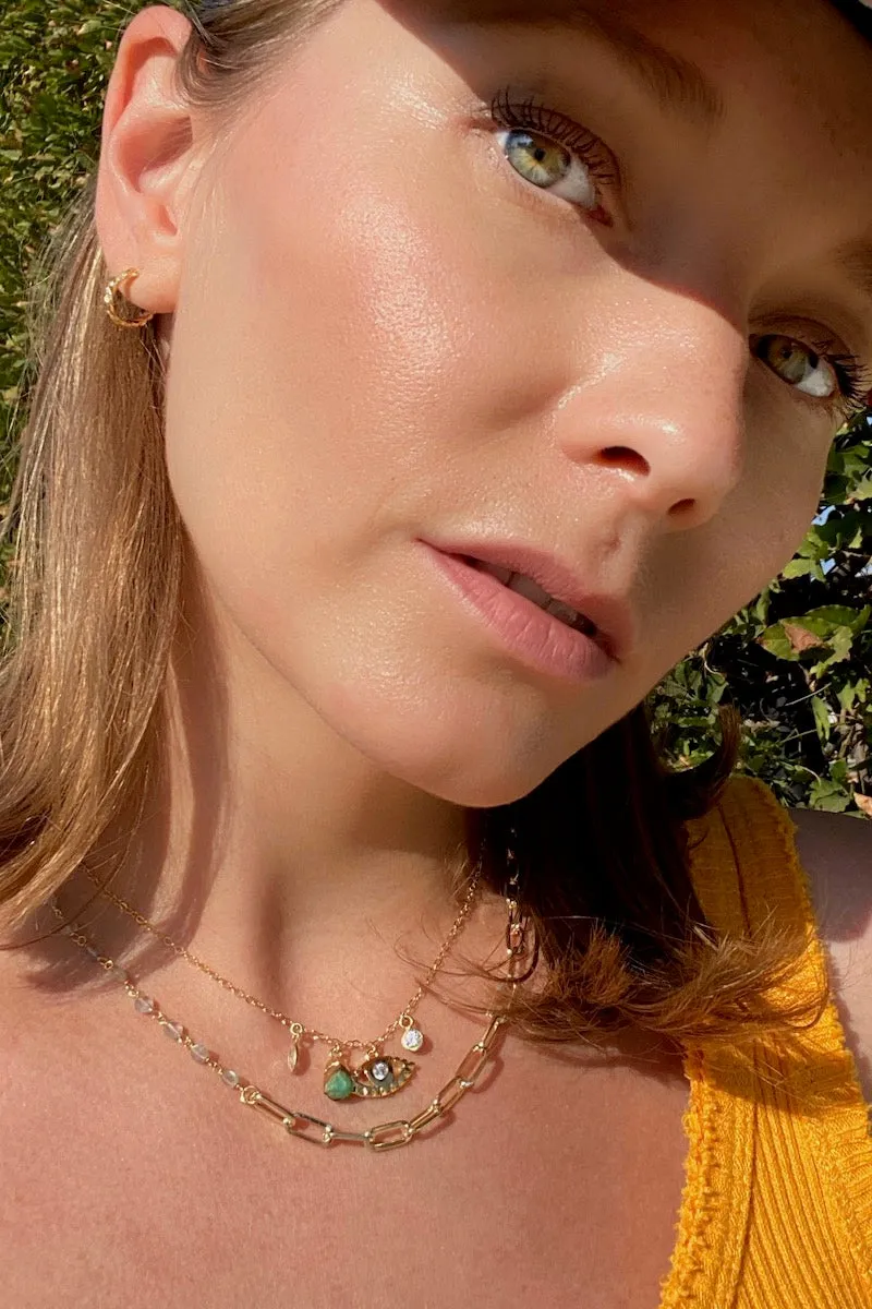 GIA NECKLACE- RAINBOW MOONSTONE sold by Native Gem product image thumbnail 2