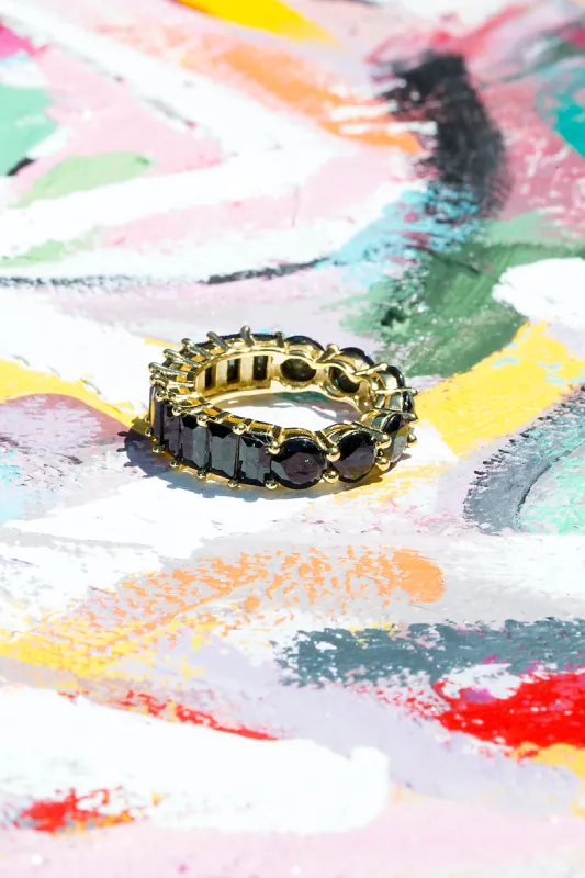 PILLOWTALK RING- BLACK sold by Native Gem