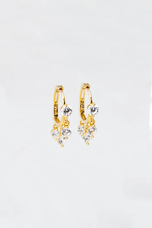 FLOATING DIAMOND HUGGIES sold by Native Gem