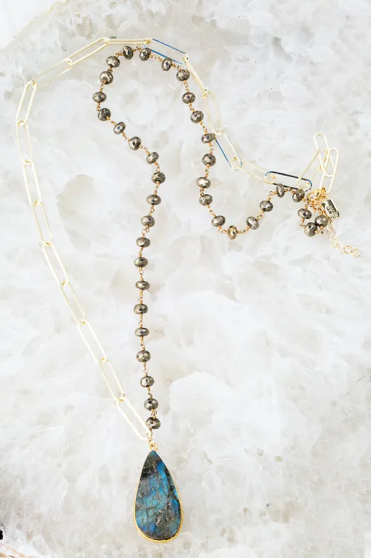 MONROE NECKLACE- LABRADORITE sold by Native Gem