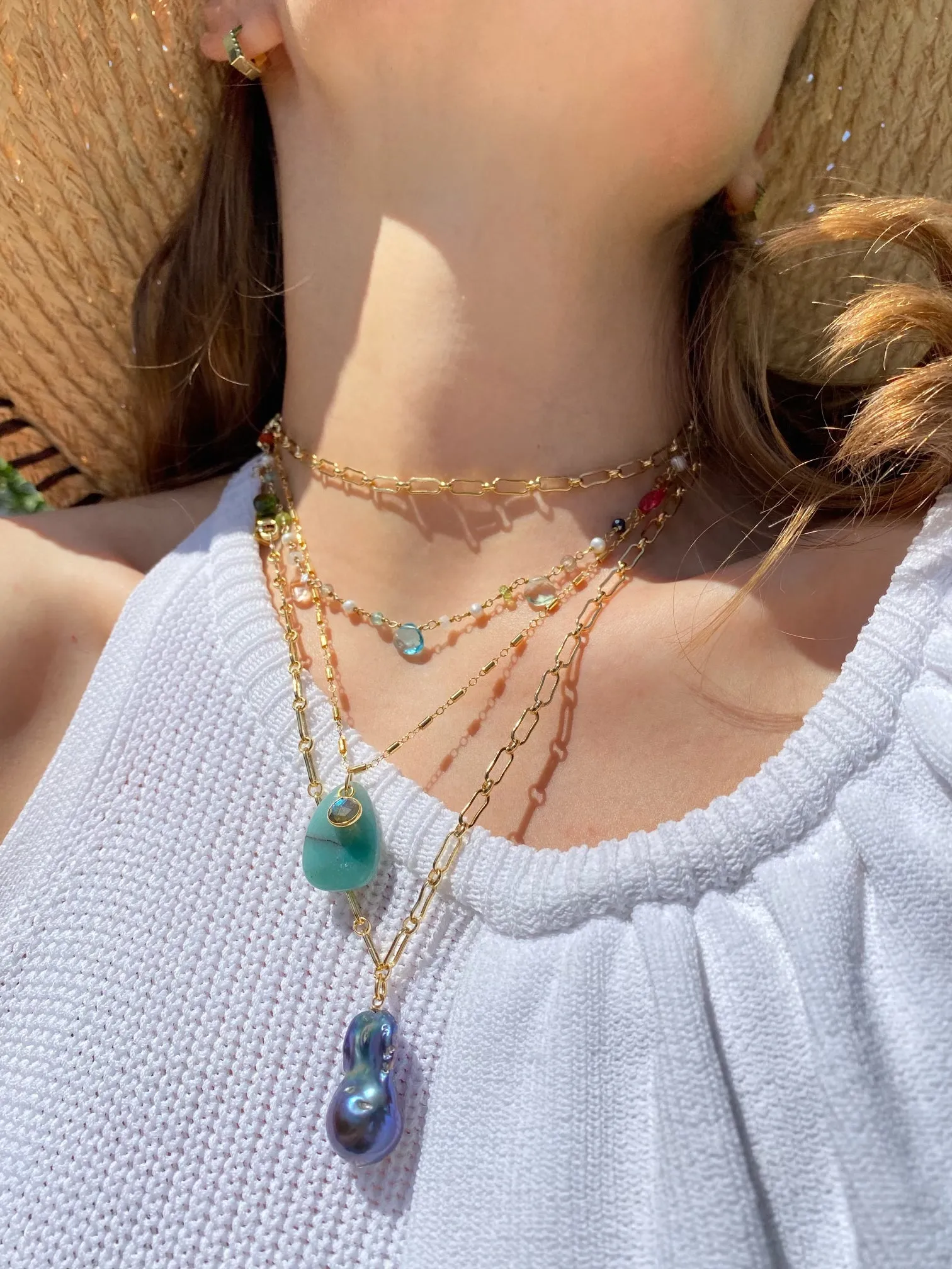 PIXIE NECKLACE- CHRYSOCOLLA sold by Native Gem product image thumbnail 2