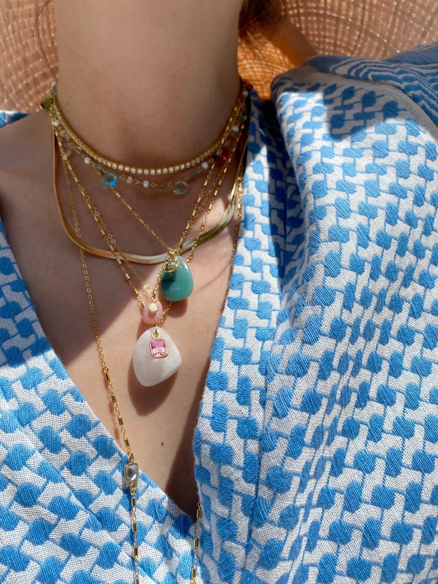 GUM DROP NECKLACE- RAINBOW + SHORT sold by Native Gem product image thumbnail 3