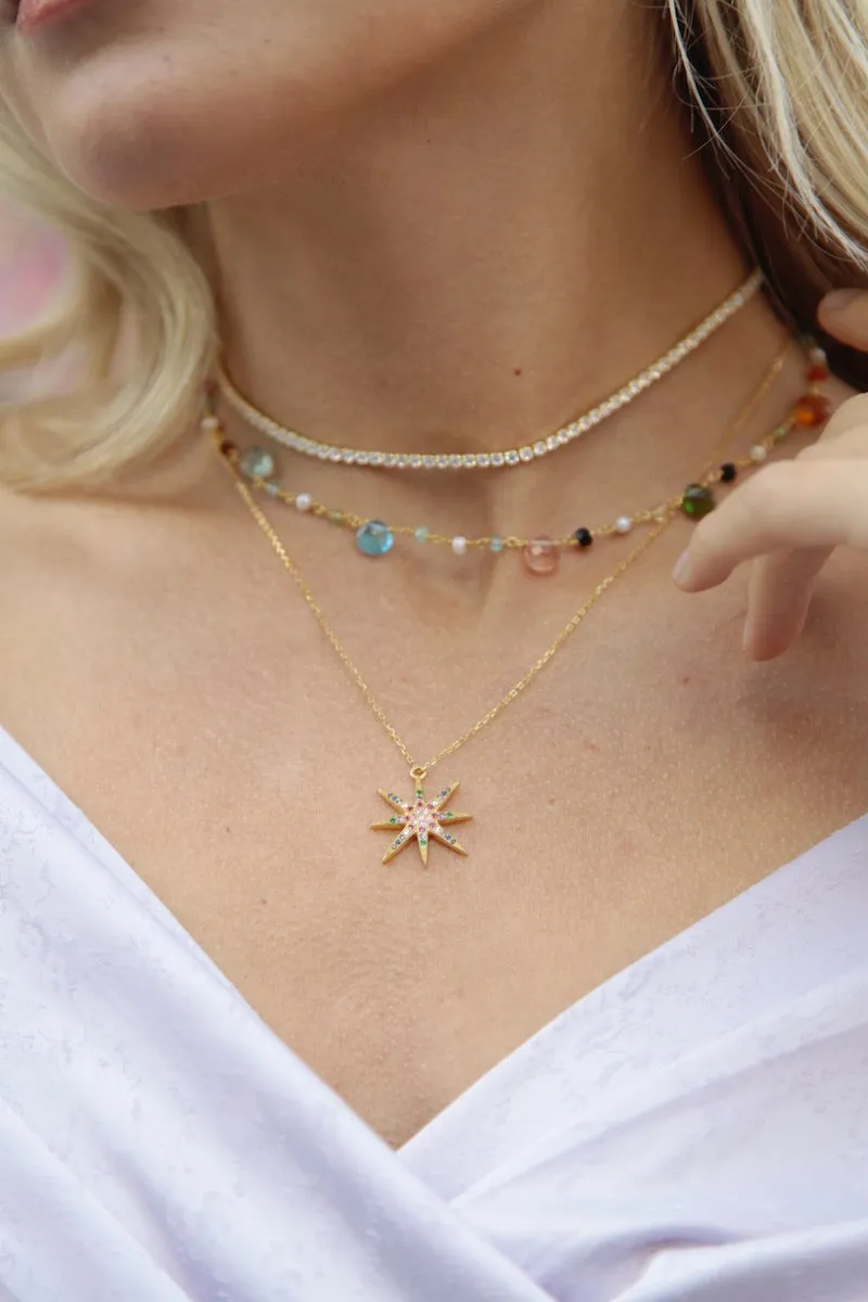 GUM DROP NECKLACE- RAINBOW + SHORT sold by Native Gem product image thumbnail 2