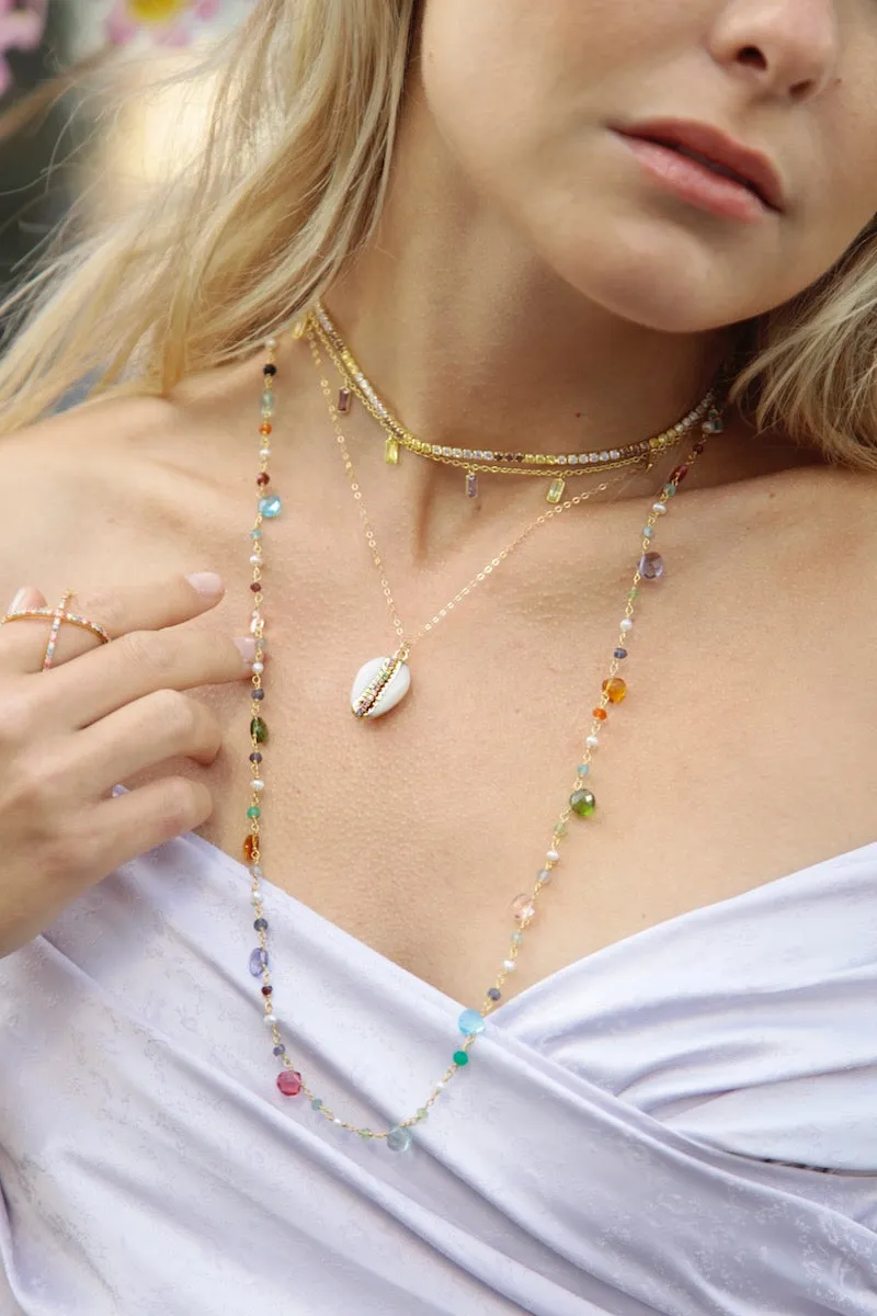 GUM DROP LONG NECKLACE- RAINBOW + LONG sold by Native Gem product image thumbnail 2
