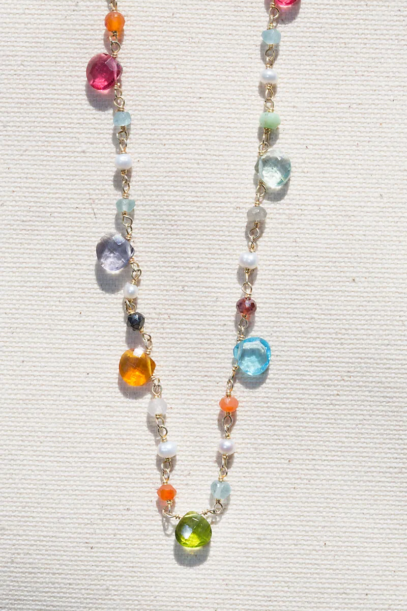 GUM DROP LONG NECKLACE- RAINBOW + LONG sold by Native Gem product image thumbnail 3
