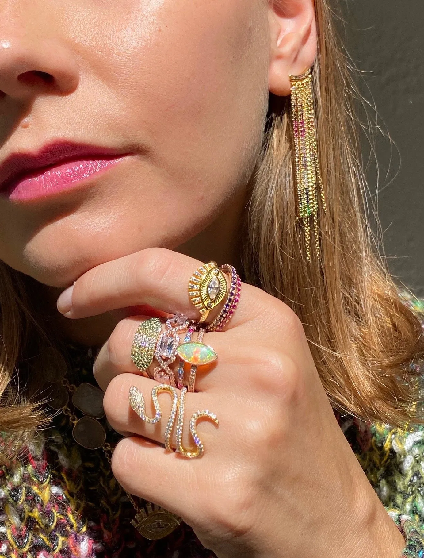 PRISMATIC EARRINGS- RAINBOW sold by Native Gem product image thumbnail 5