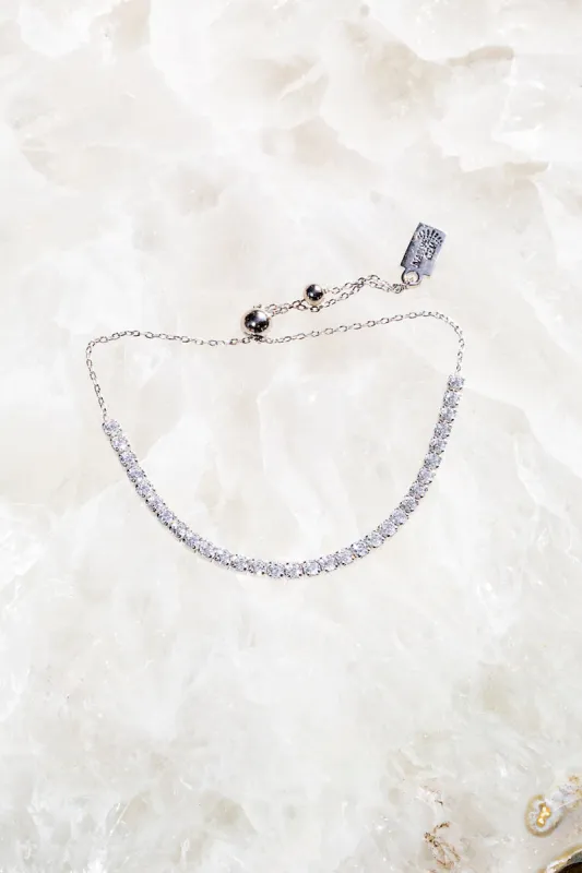 TENNIS BRACELET- SHIMMER STERLING SILVER sold by Native Gem