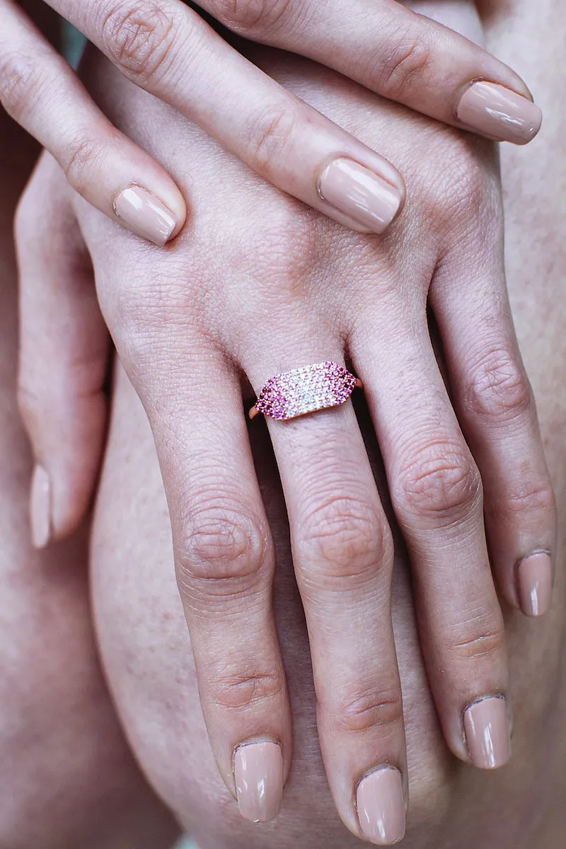 ID RING- PINK OMBRÉ sold by Native Gem product image thumbnail 2