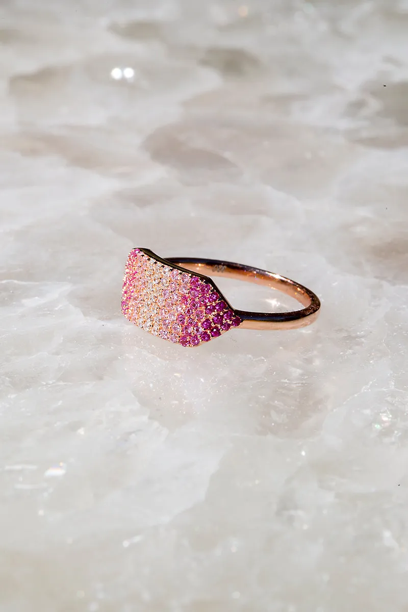 ID RING- PINK OMBRÉ sold by Native Gem