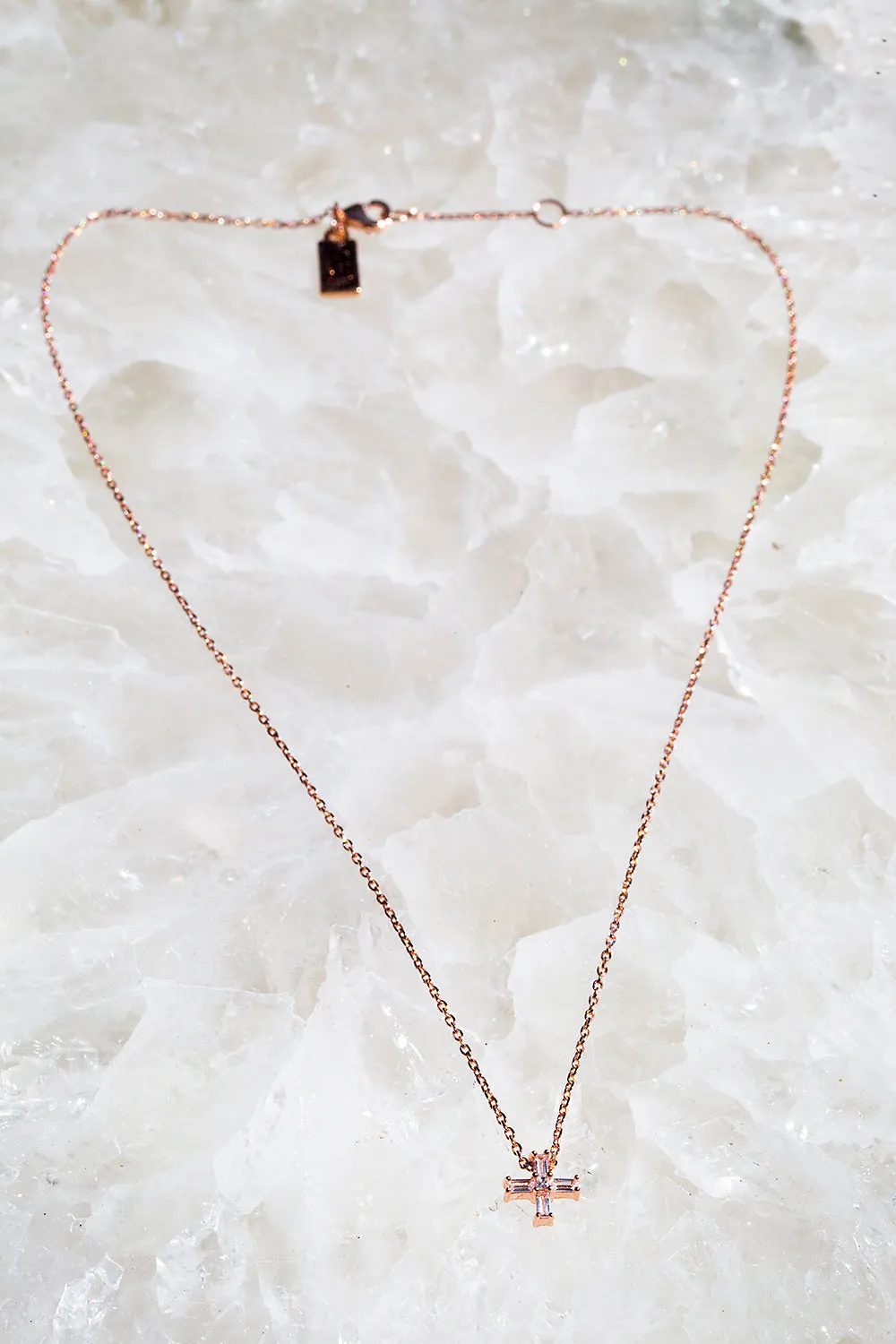 HARMONY CROSS- 14K ROSE GOLD VERMEIL sold by Native Gem