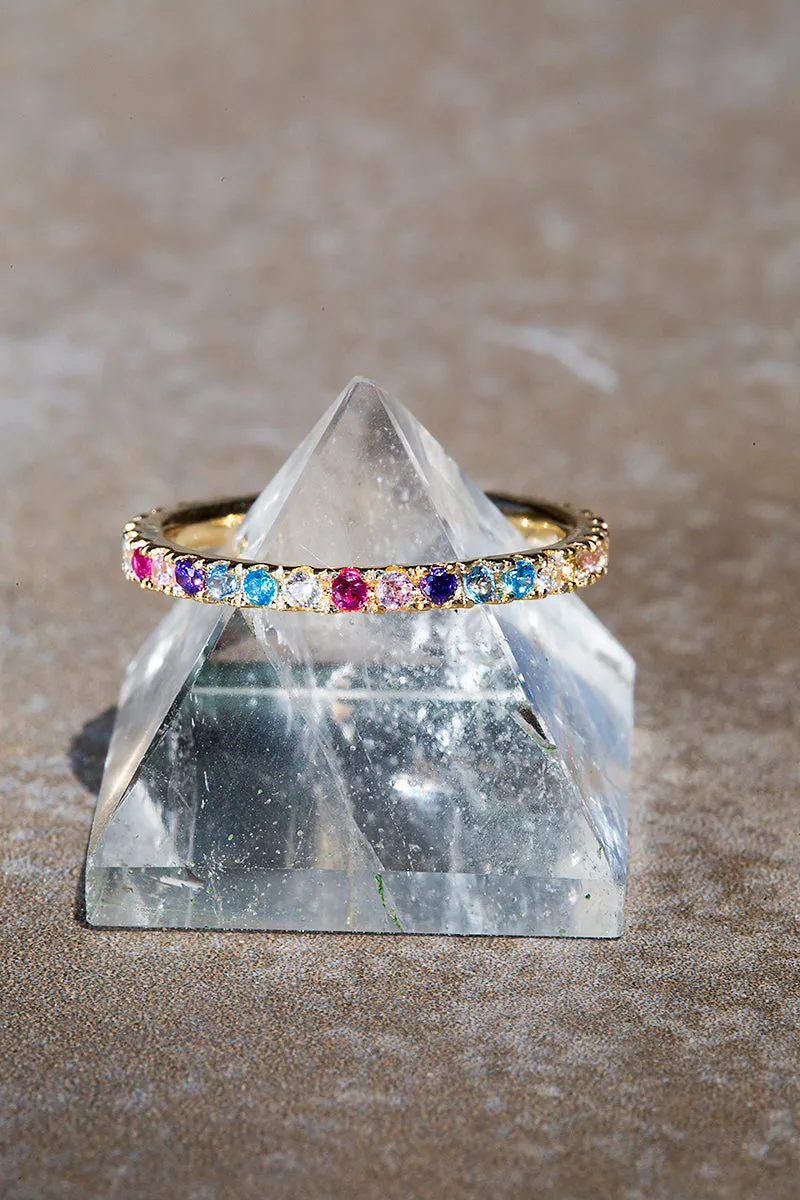ETERNITY BAND- RAINBOW sold by Native Gem