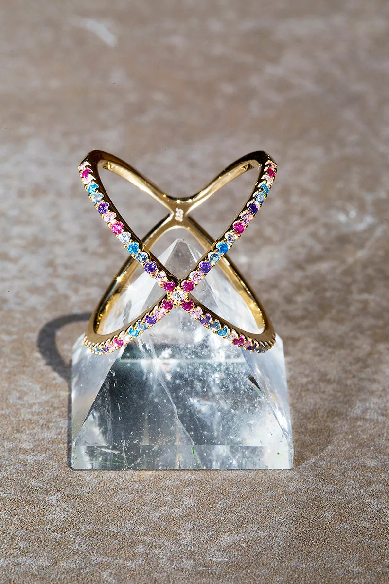 X RING- RAINBOW sold by Native Gem