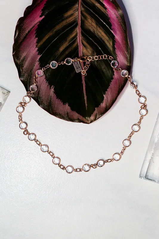 BRILLIANCE CHOKER- 14K ROSE GOLD VERMEIL sold by Native Gem