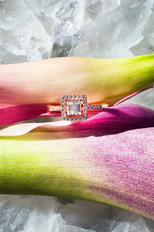 BELLE RING- 14K ROSE GOLD VERMEIL sold by Native Gem