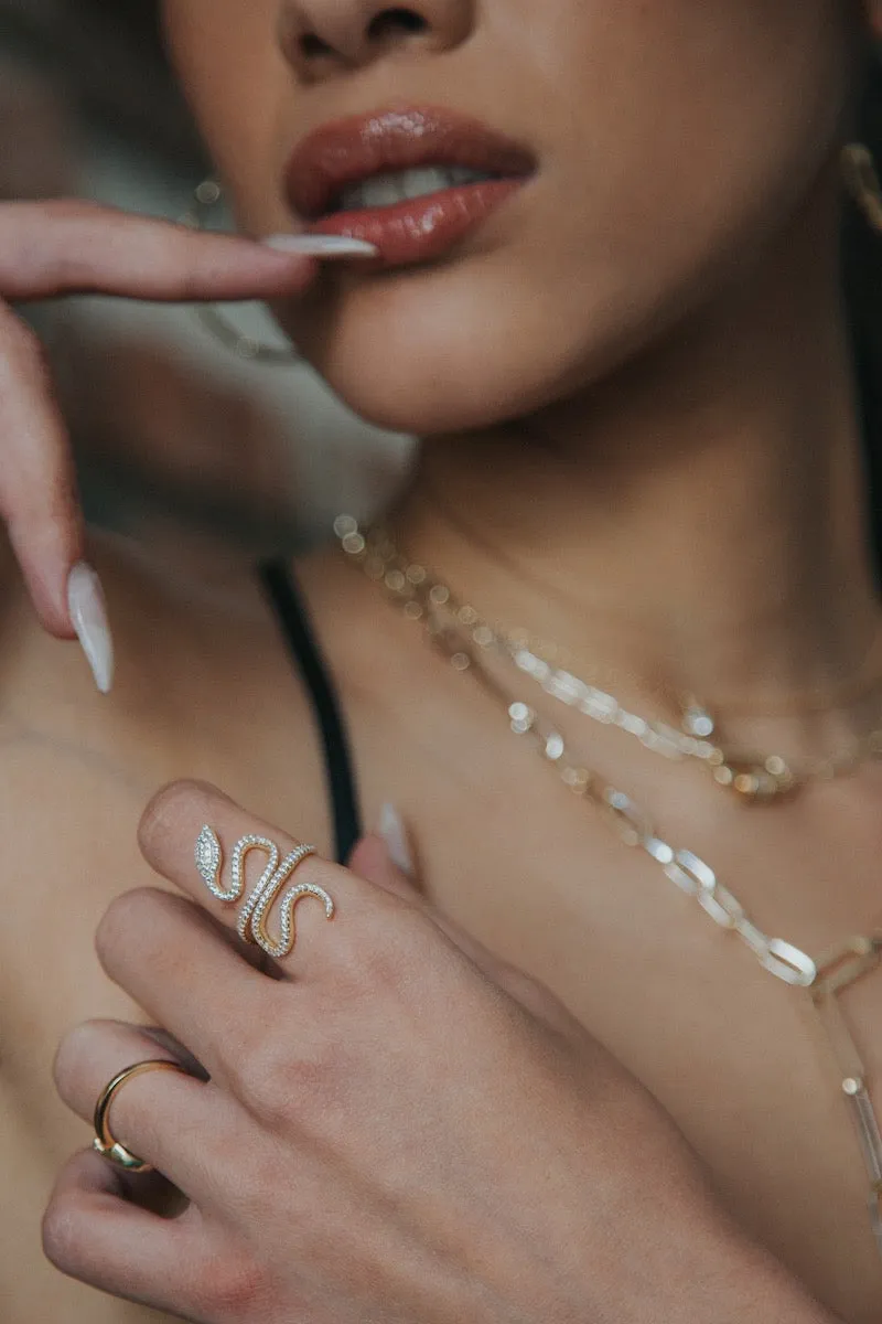 ENCHANTED SNAKE RING- 14K GOLD VERMEIL sold by Native Gem product image thumbnail 2