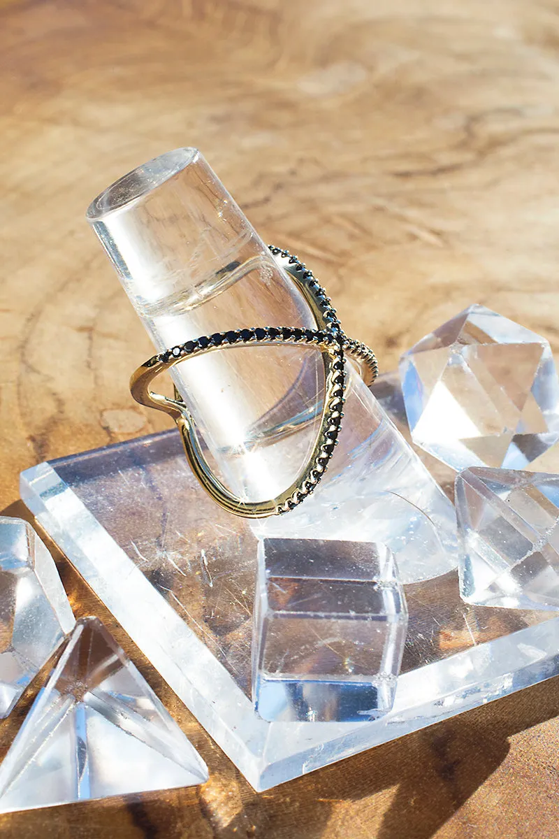 X RING- 14K GOLD VERMEIL sold by Native Gem product image thumbnail 2