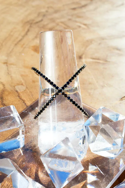 X RING- 14K GOLD VERMEIL sold by Native Gem