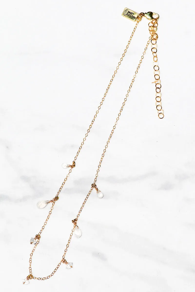 MOONDROPS SHORT NECKLACE- 14K GOLDFILL sold by Native Gem