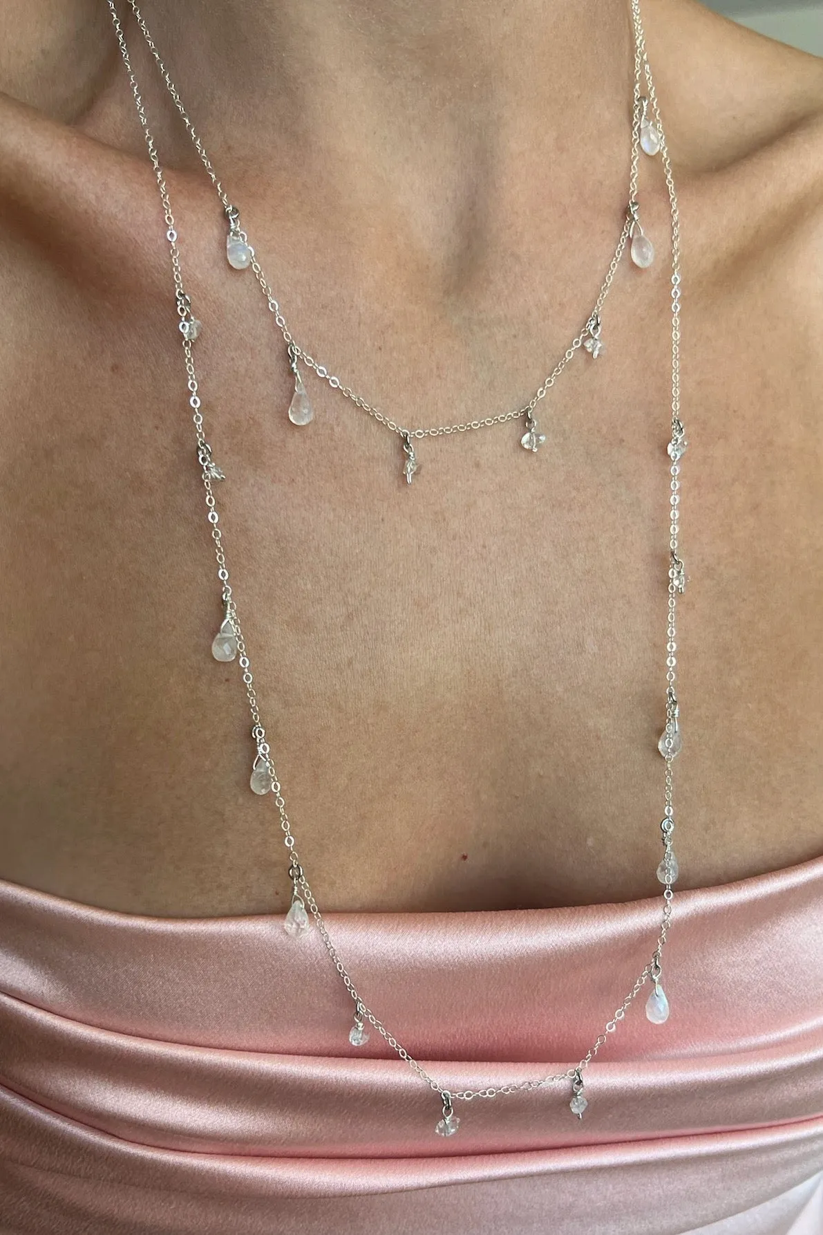 MOONDROPS LONG NECKLACE- 14K GOLDFILL sold by Native Gem product image thumbnail 3