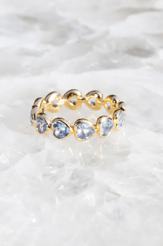 ETERNAL LOVE RING- AQUAMARINE sold by Native Gem