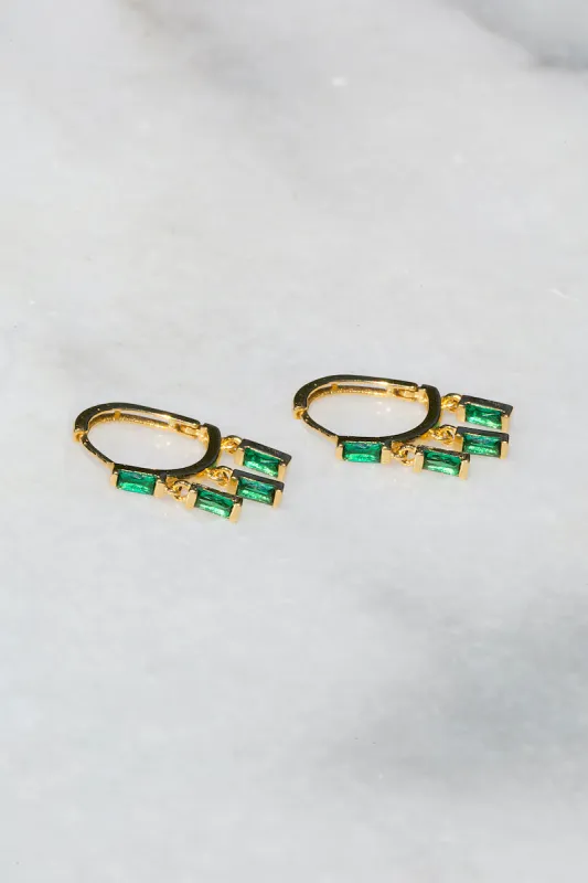 FLOATING EMERALD HUGGIES made by Native Gem