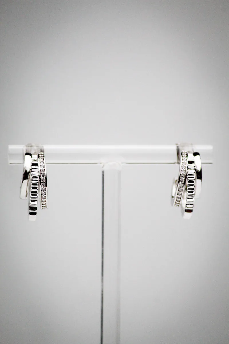 TRIPLE THREAT HUGGIES-STERLING SILVER sold by Native Gem product image thumbnail 2