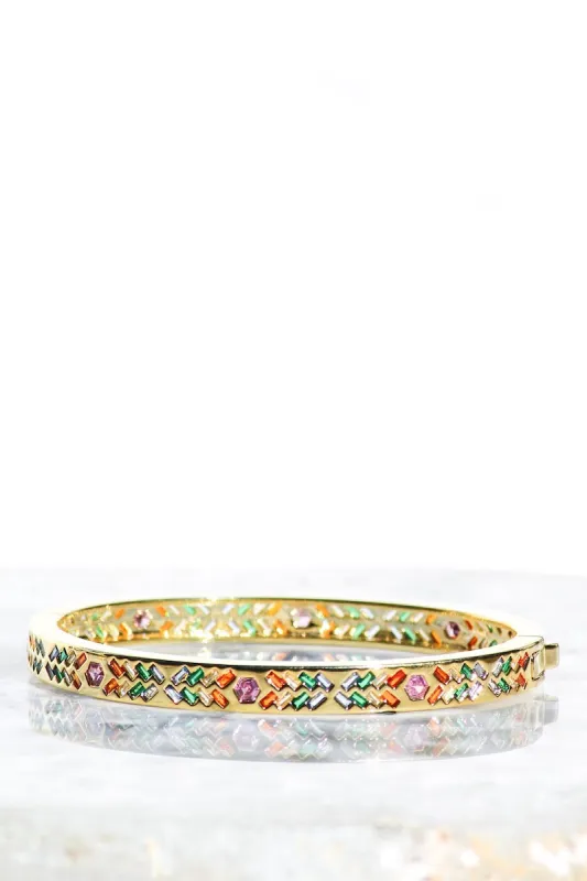 SUNBEAM BANGLE- RAINBOW sold by Native Gem