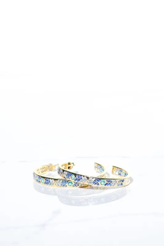 SUNBEAM HOOPS- OCEAN sold by Native Gem