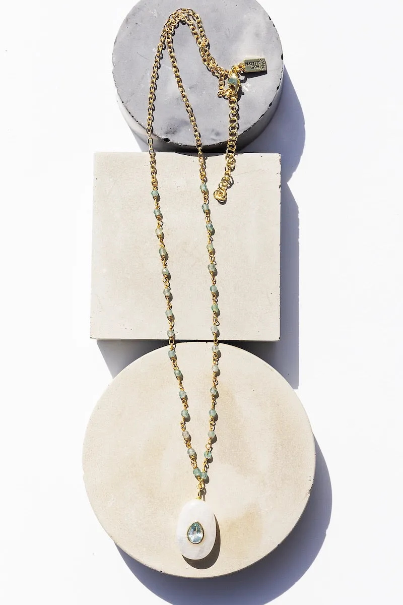 AMULET NECKLACE- RAINBOW MOONSTONE sold by Native Gem product image thumbnail 2