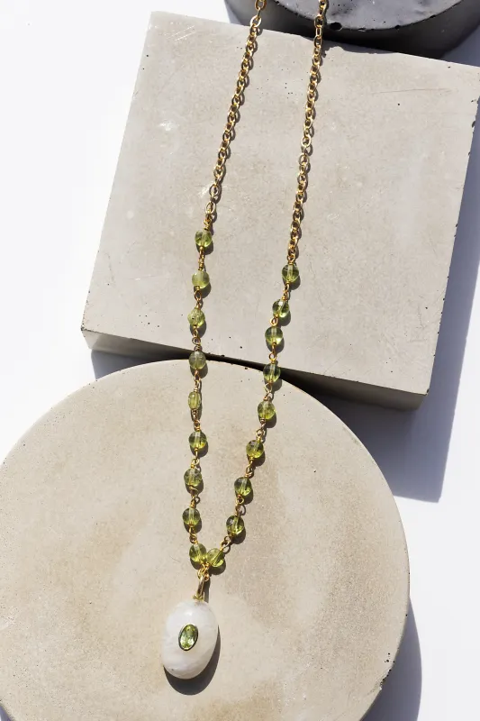 AMULET NECKLACE- RAINBOW MOONSTONE sold by Native Gem