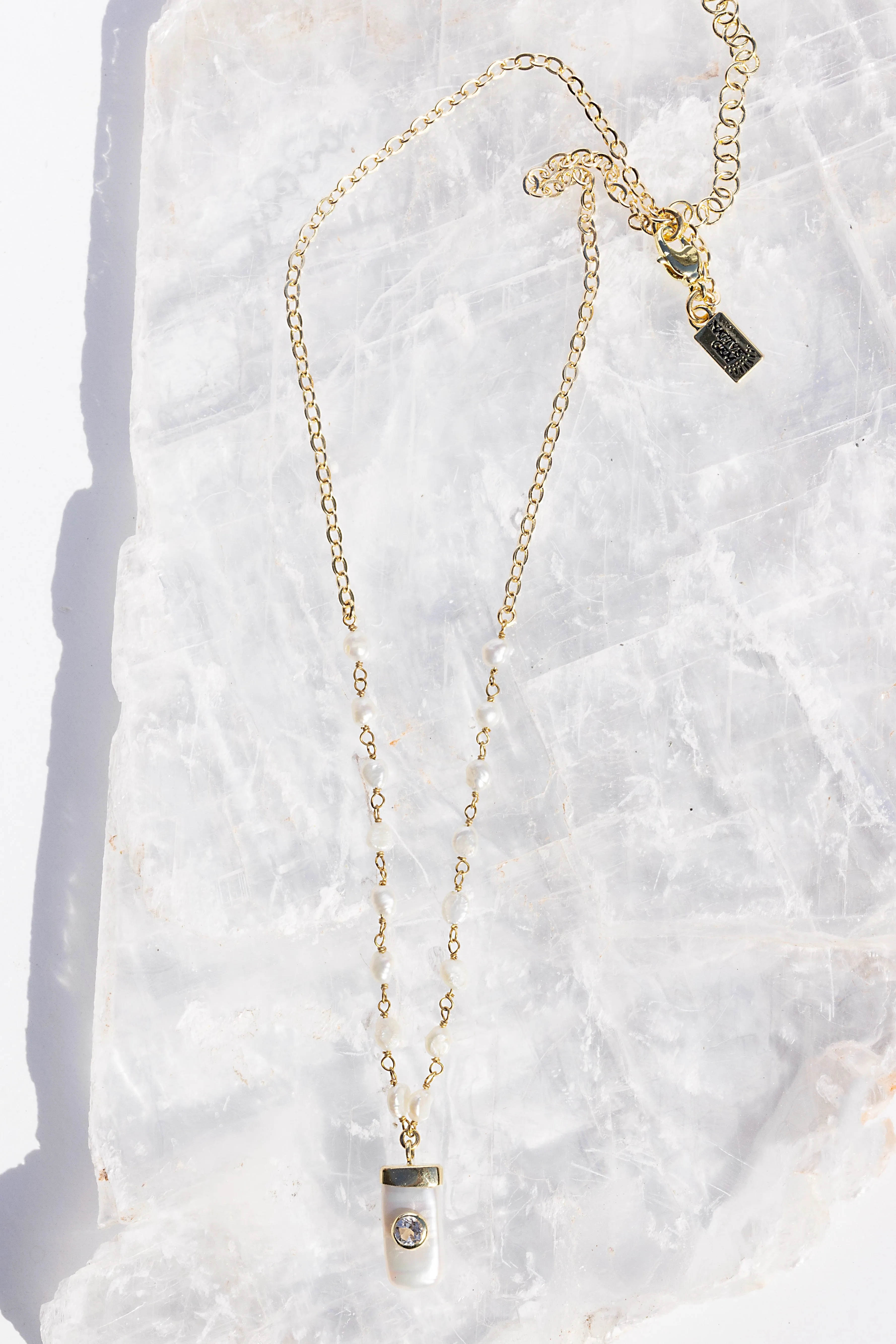 AMULET NECKLACE- PEARL sold by Native Gem