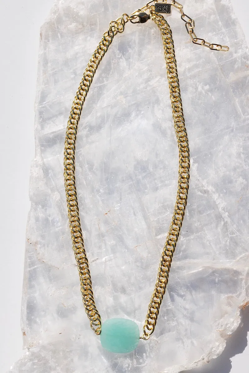 BLING GEMSTONE NECKLACE- AMAZONITE sold by Native Gem