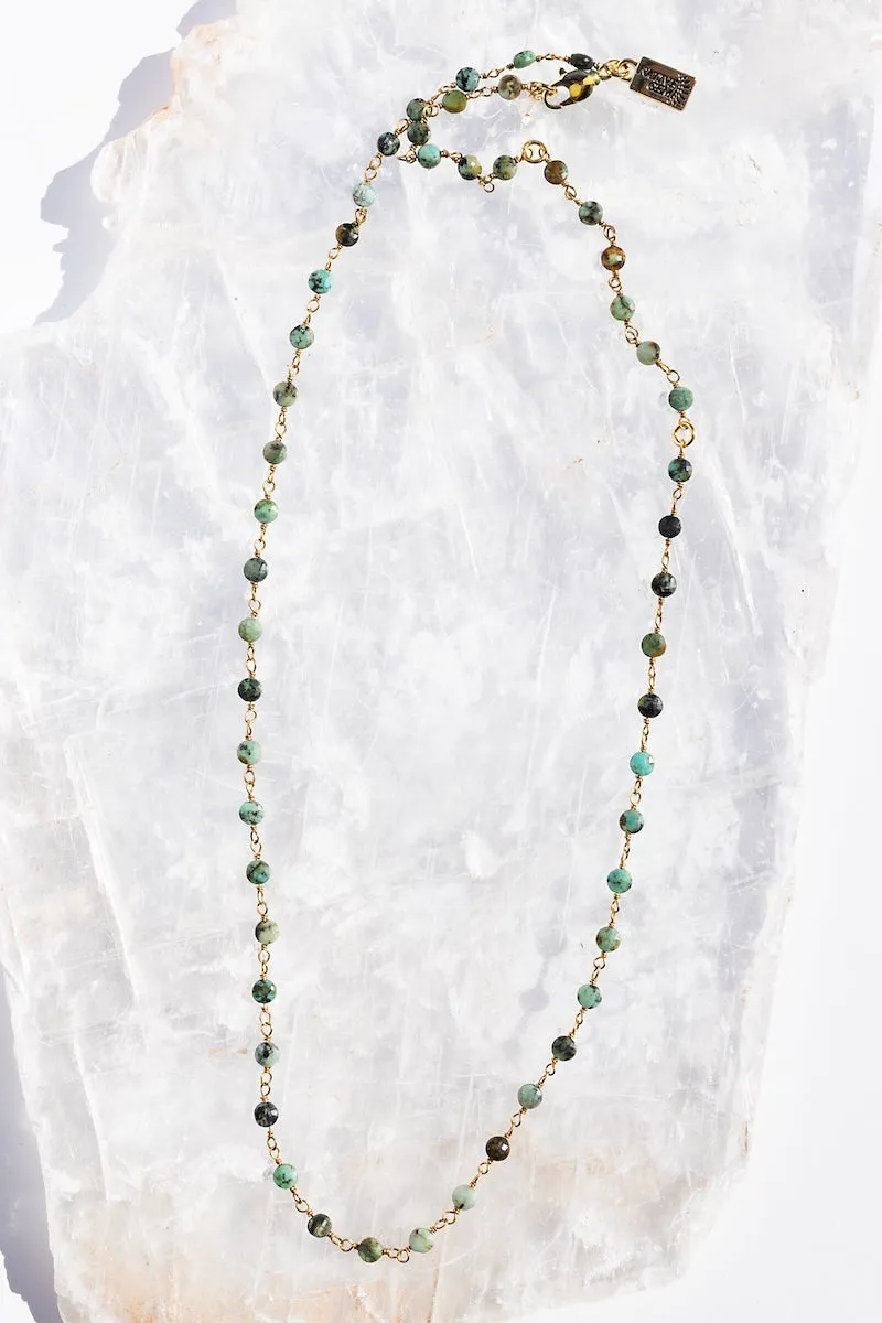 TURQUOISE DECEMBER BIRTHSTONE NECKLACE sold by Native Gem