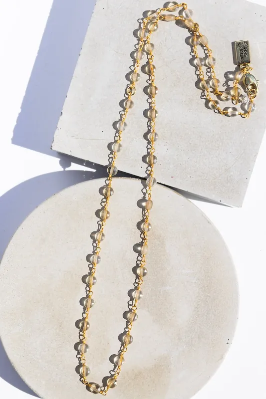 CITRINE NOVEMBER BIRTHSTONE NECKLACE sold by Native Gem