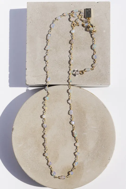 OPAL OCTOBER BIRTHSTONE NECKLACE sold by Native Gem