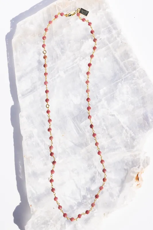 PINK SAPPHIRE SEPTEMBER BIRTHSTONE NECKLACE sold by Native Gem