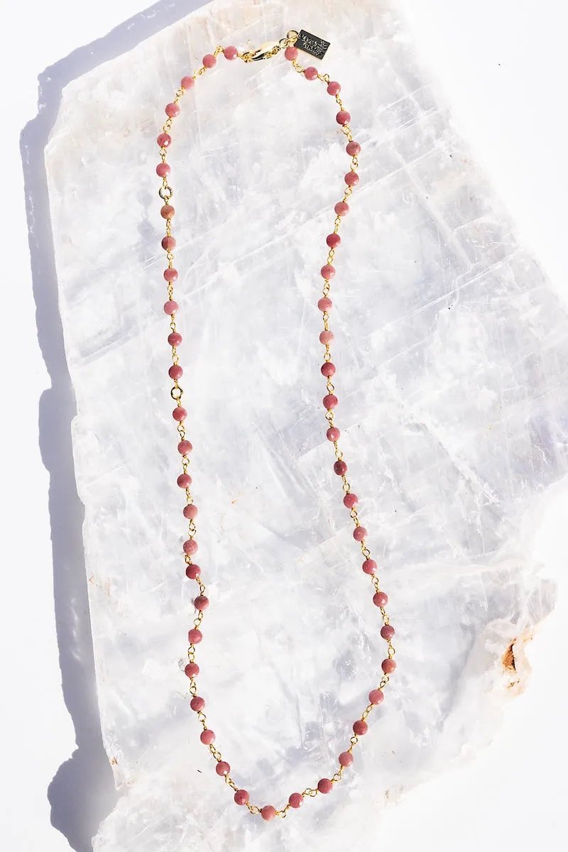 PINK SAPPHIRE SEPTEMBER BIRTHSTONE NECKLACE sold by Native Gem