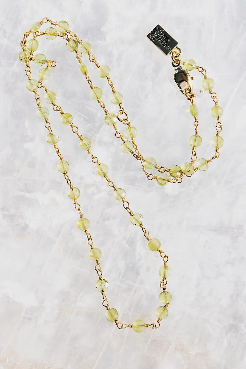 PERIDOT AUGUST BIRTHSTONE NECKLACE sold by Native Gem