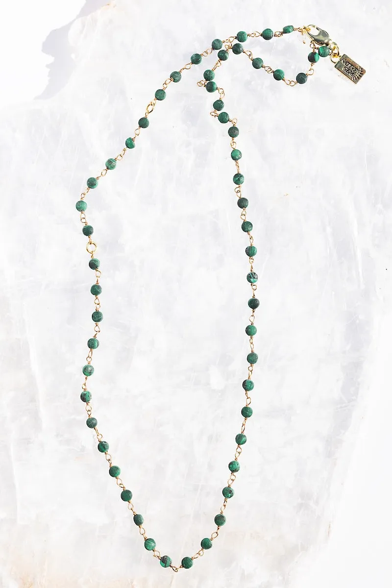 MALACHITE MAY BIRTHSTONE NECKLACE sold by Native Gem