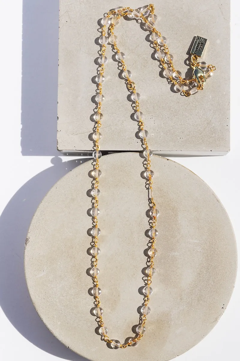 QUARTZ APRIL BIRTHSTONE NECKLACE sold by Native Gem