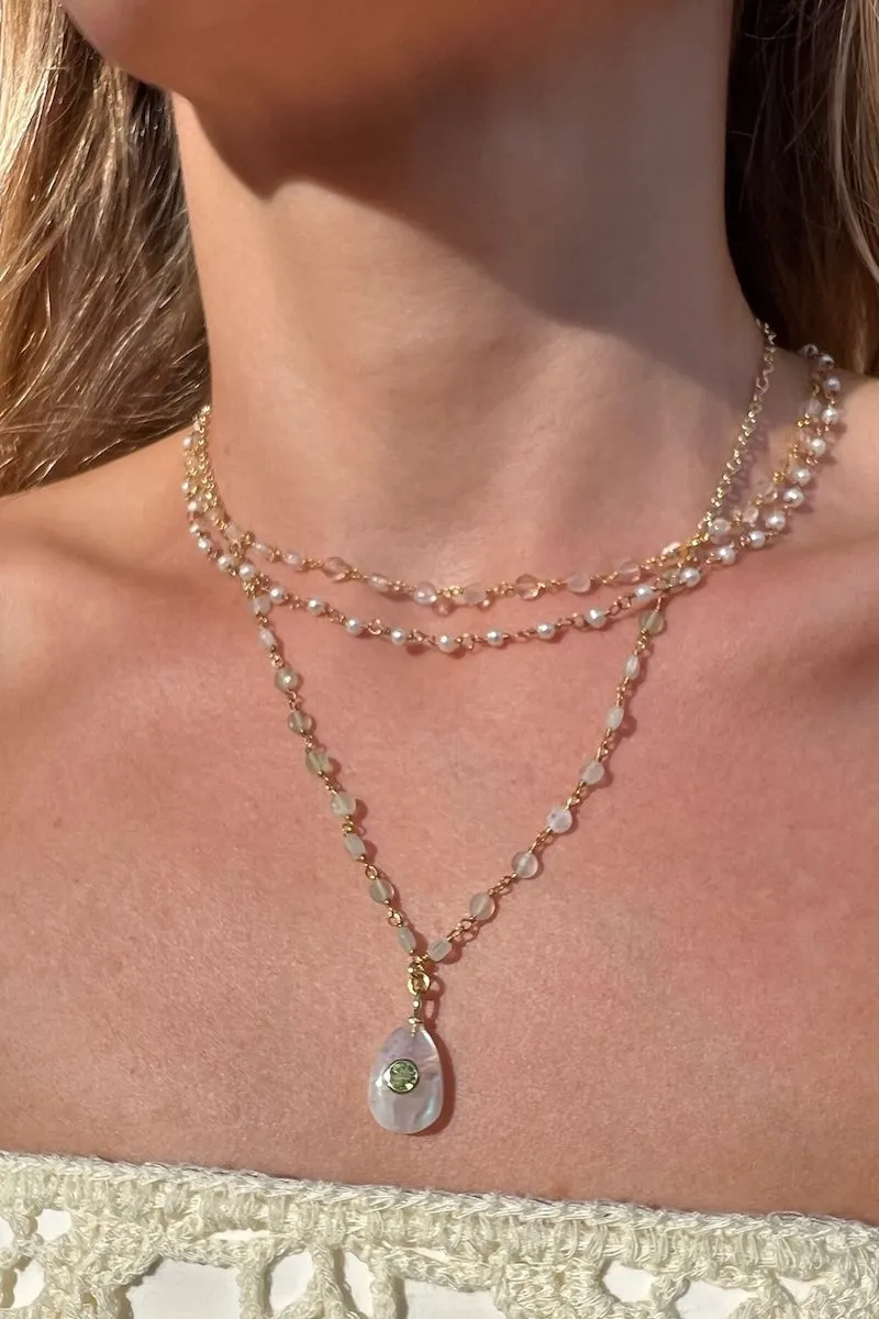 QUARTZ APRIL BIRTHSTONE NECKLACE sold by Native Gem product image thumbnail 2