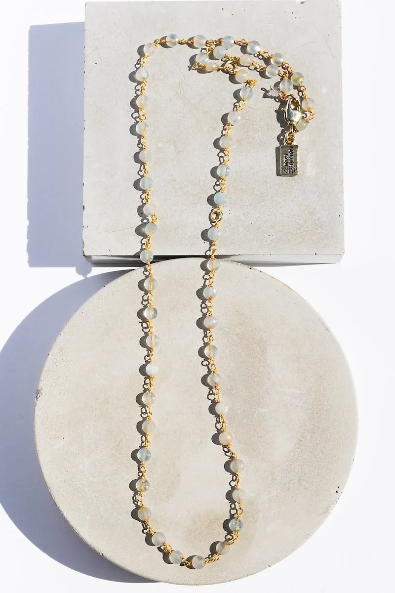 AQUAMARINE MARCH BIRTHSTONE NECKLACE sold by Native Gem