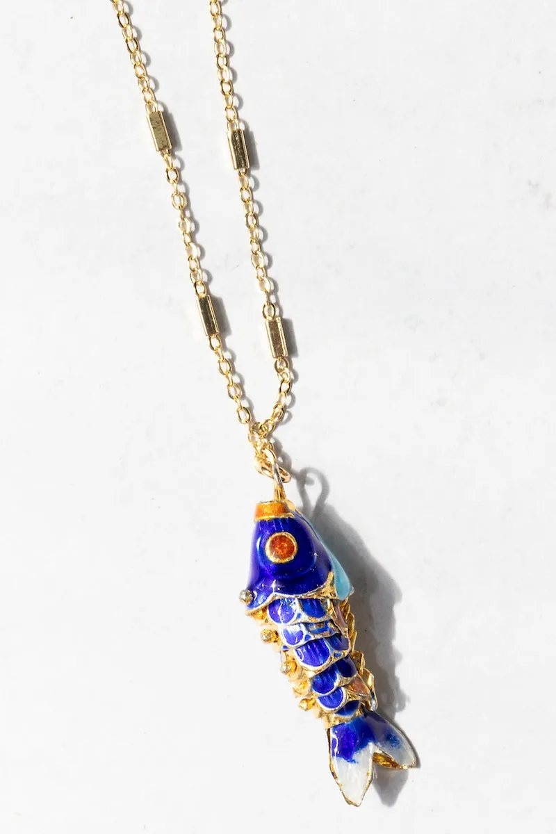 BLUE SARDINE NECKLACE sold by Native Gem